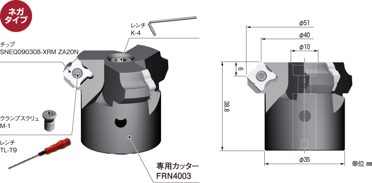 富士元工業 Sチップ S32MOZ AC15T（12個入） 切削、切断、穴あけ